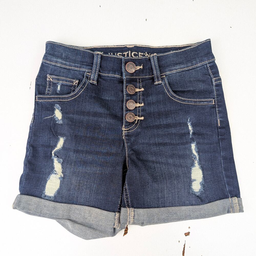 Justice Girls 10 Jean Midi Shorts